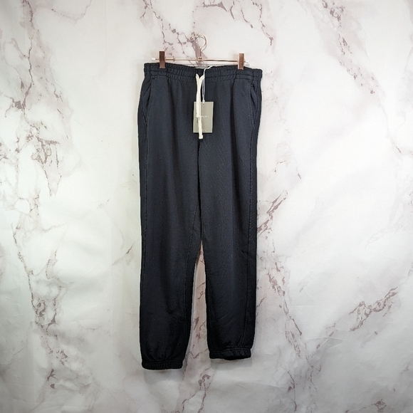Everlane Sweatpants Black The Track Organic Cotton High Rise Jogger NEW. - Picture 5 of 14